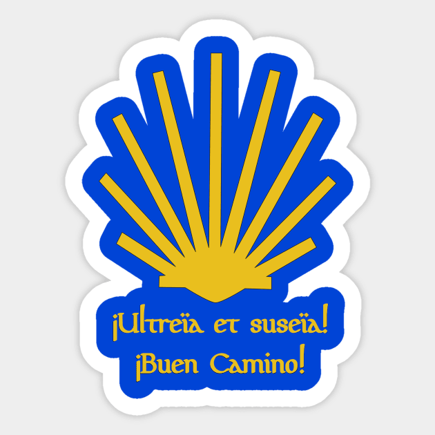 Camino Greeting Sticker by PilgrimPadre